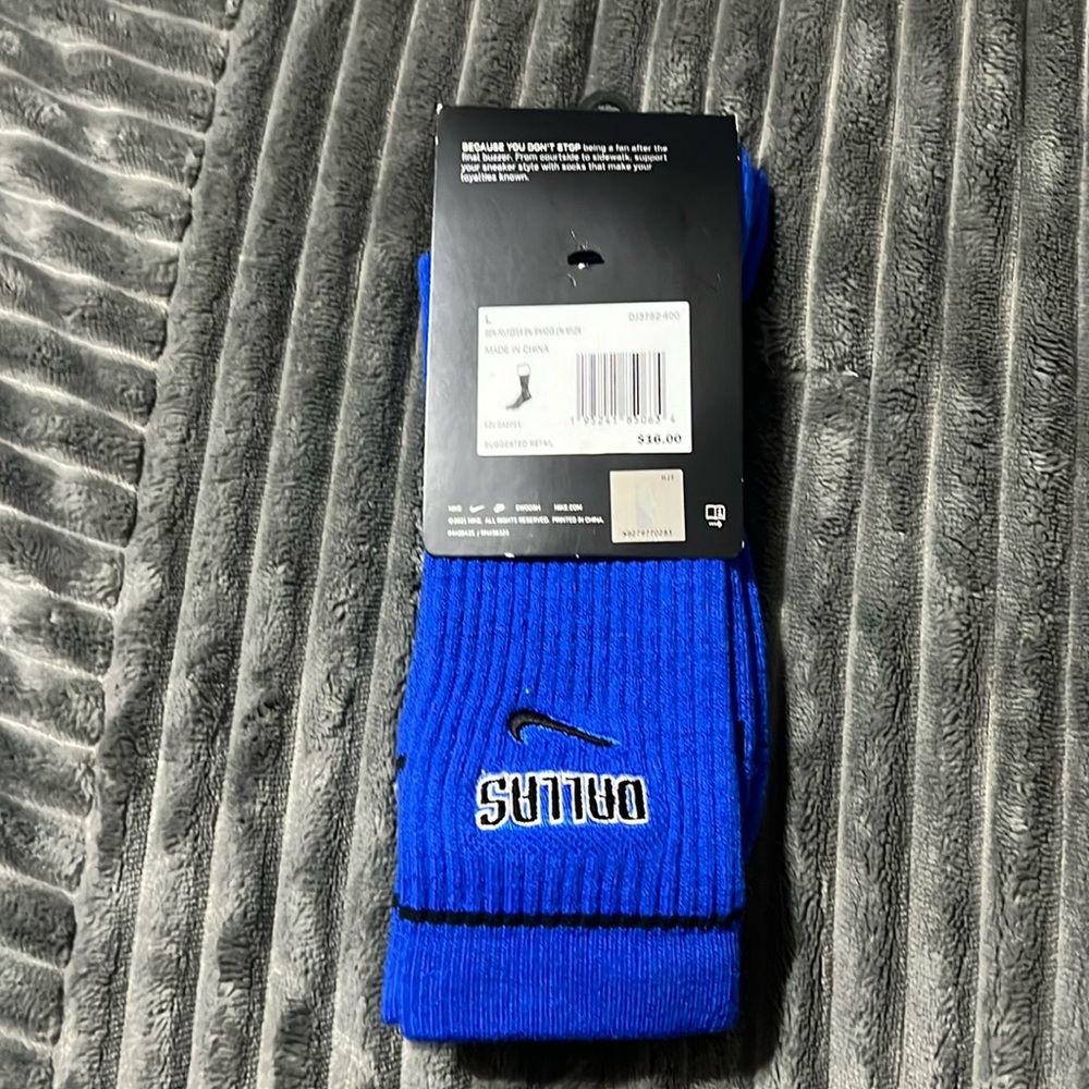 Royal blue mavericks socks unisex